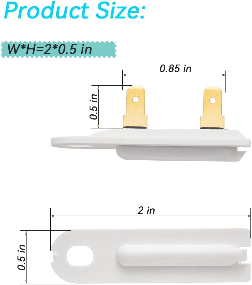 Fusible térmico secadora Amana Maytag Whirlpool 3 Pzas