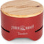 Parrilla carbón mesa acero polvo madera tapa 7.9pulg rojo