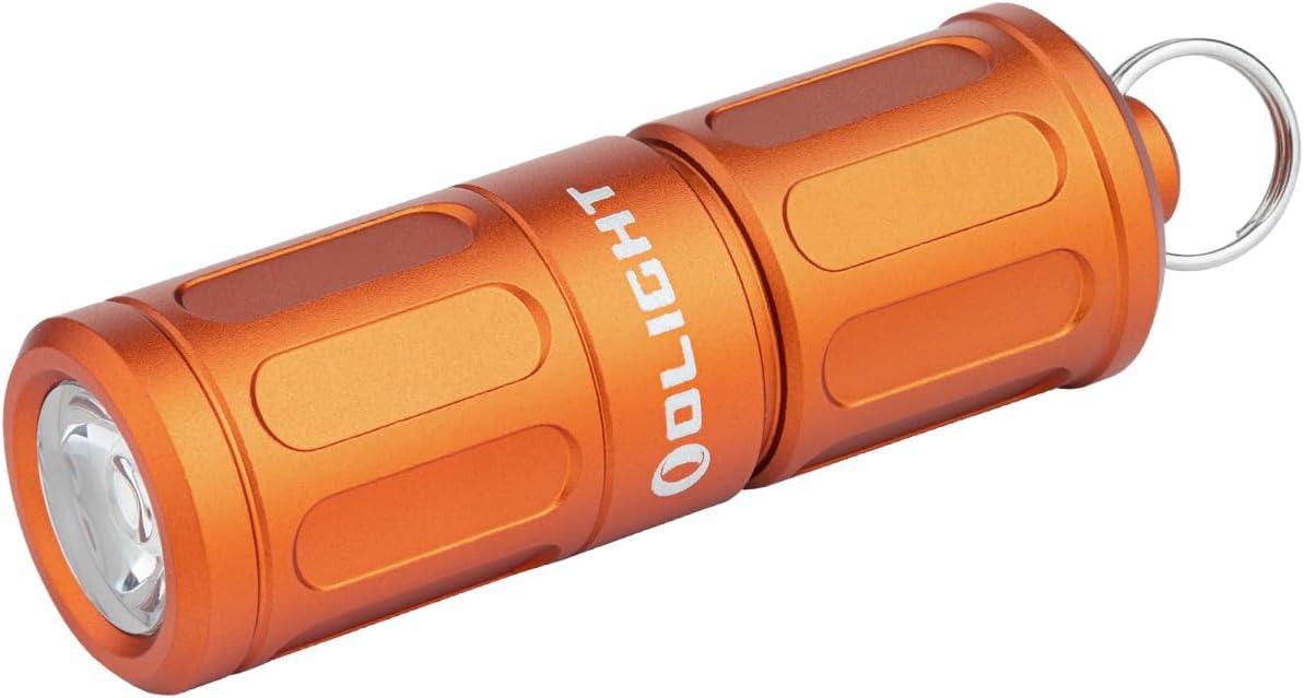 Linterna llavero recargable EDC 180lúmenes USB tipo C naranja