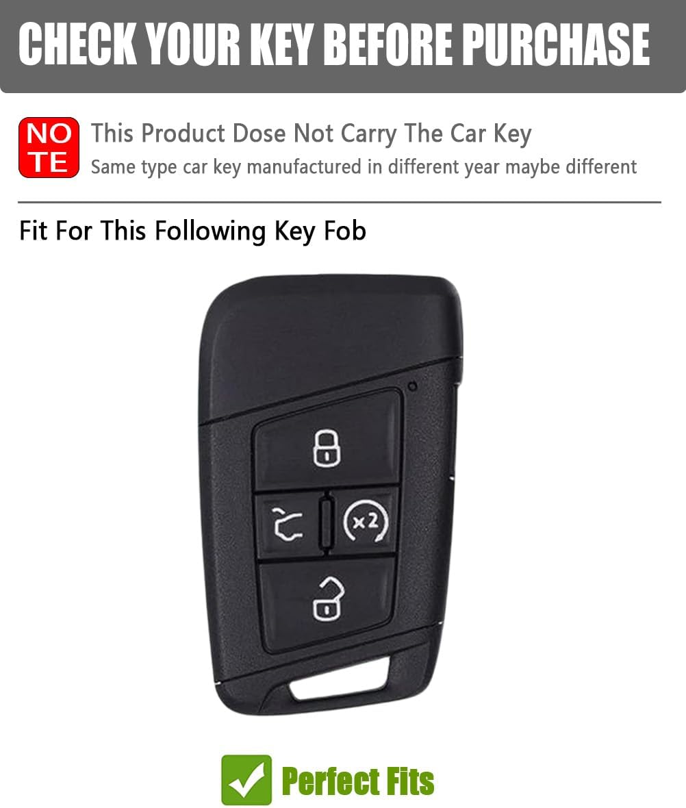 Cubierta llave coche cuero para Volkswagen