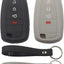 2 Fundas Silicona 4 Botones Llave Inteligente Ford Edge