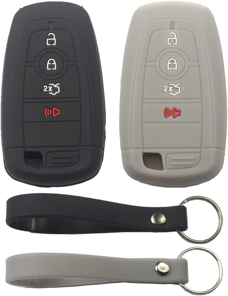 2 Fundas Silicona 4 Botones Llave Inteligente Ford Edge