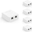 Caja montaje RJ45 blindada 2 puertos comp 5 pzas blanco