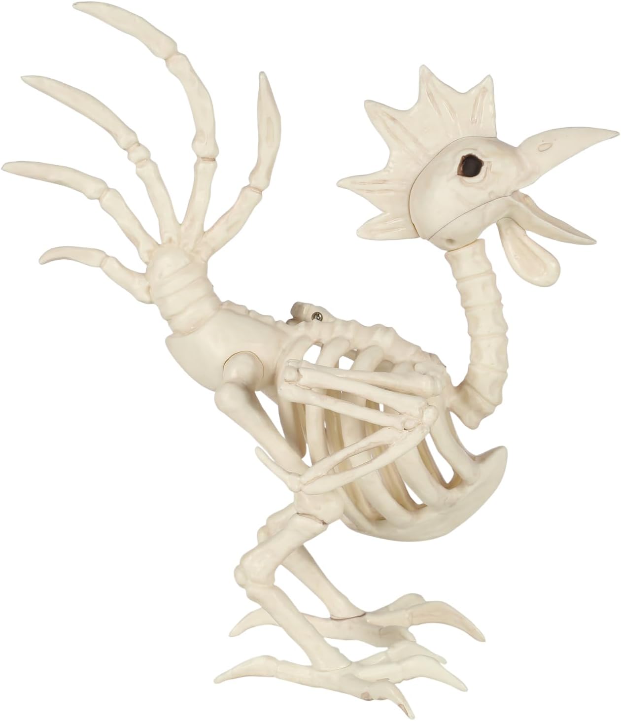 Decoración Halloween gallo esqueleto 12pulg