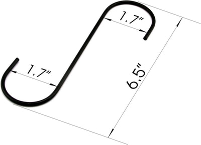 Ganchos acero antiestático tipo S 6.5" para cocina y plantas