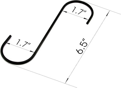 Ganchos acero antiestático tipo S 6.5" para cocina y plantas
