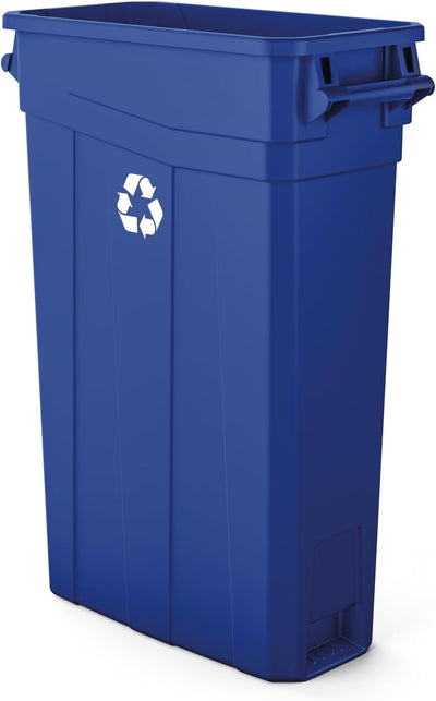 Cubo reciclaje delgado 23gal logotipo universal duradero