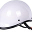 Casco motocicleta vintage perfil bajo media cara aprobado