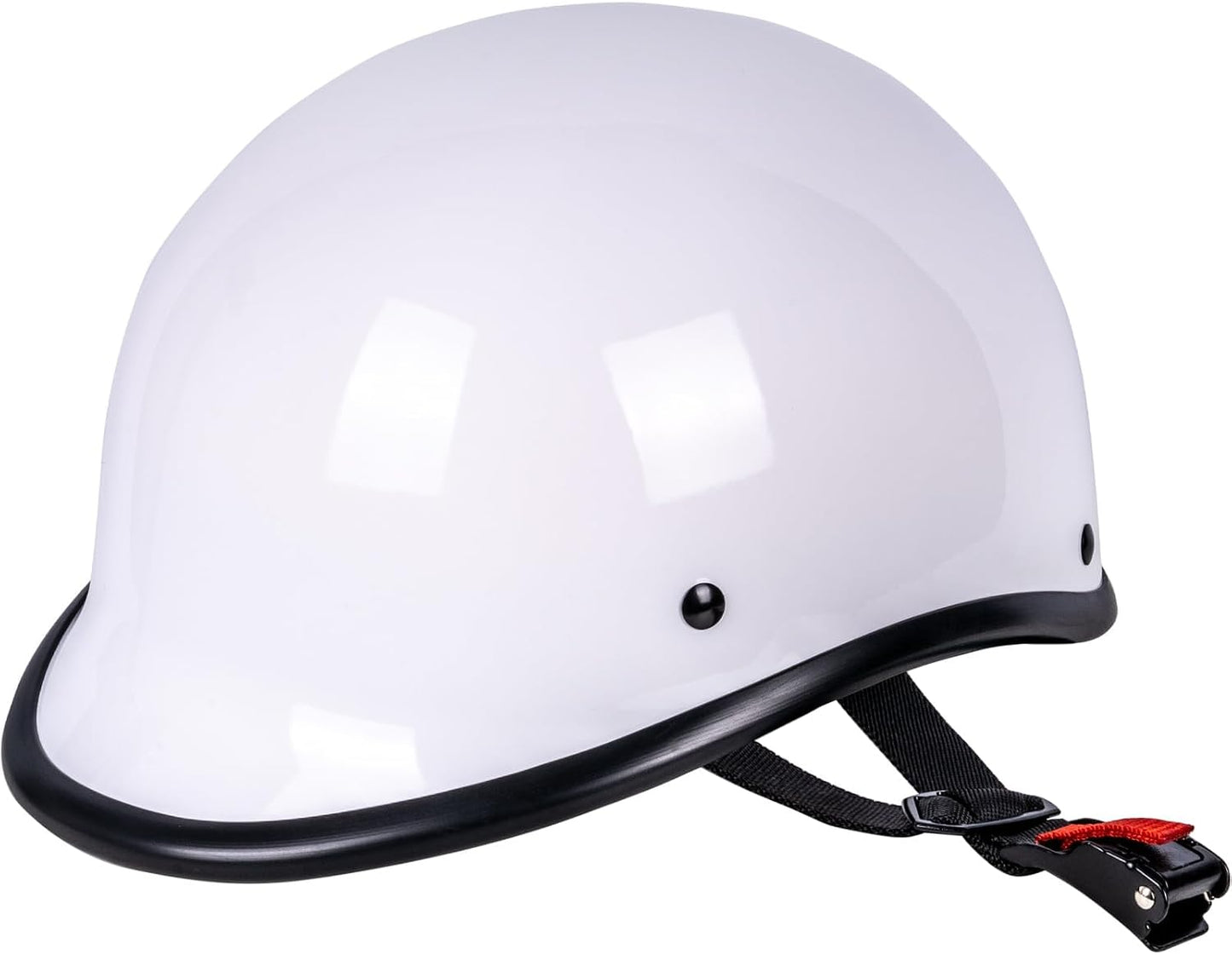 Casco motocicleta vintage perfil bajo media cara aprobado
