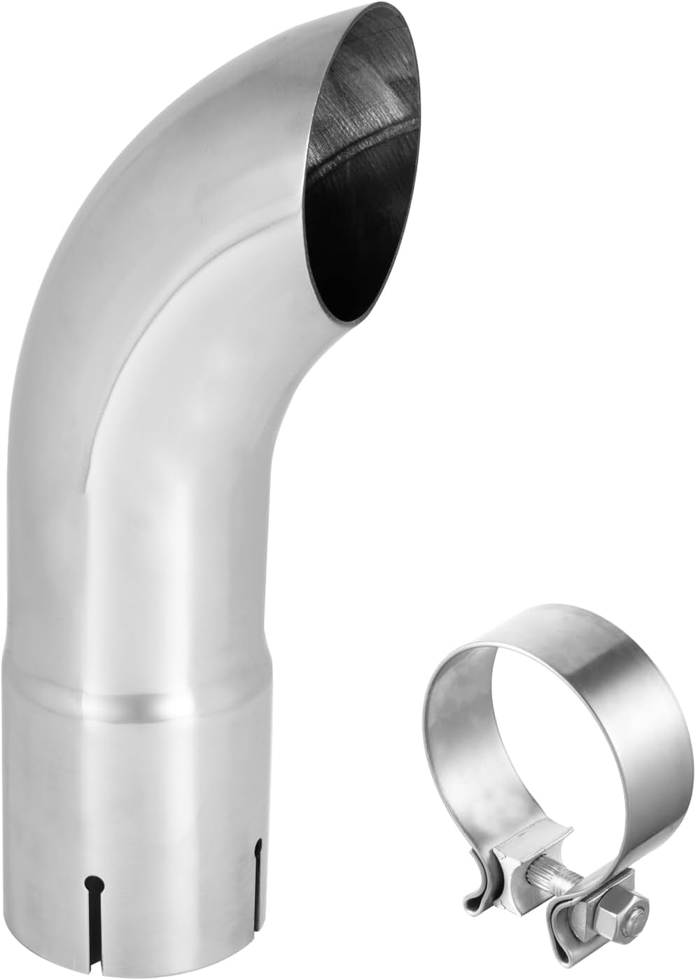 Punta escape abatible 3pulg acero inox auto