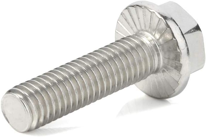 Brida tornillos hexagonales acero inox 18-8 25 pzas