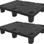 Paletas plástico resistente 31.5x23.6pulg carga 1102lb negro