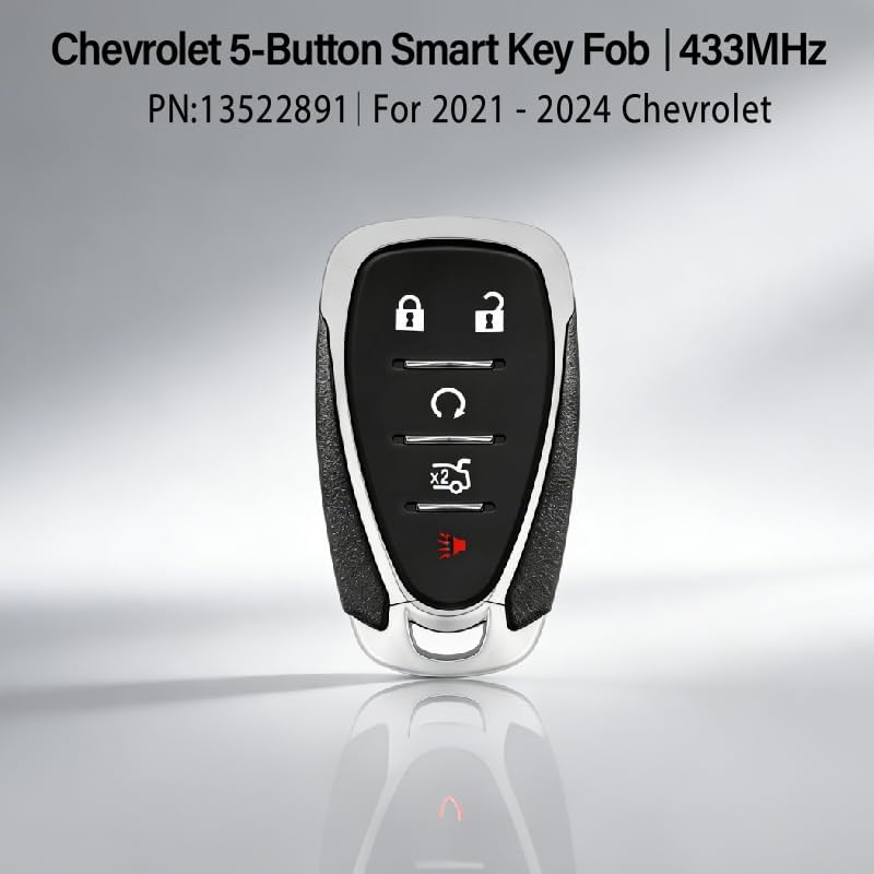 2 Repuestos control remoto HYQ4ES 5 botones 433MHz Chevrolet