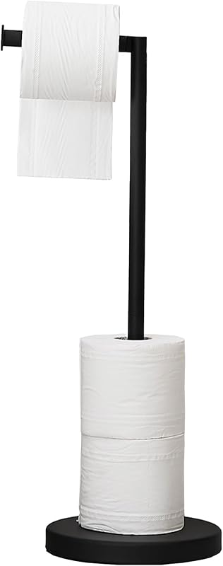 Soporte papel higiénico acero inox 4 rollos negro mate