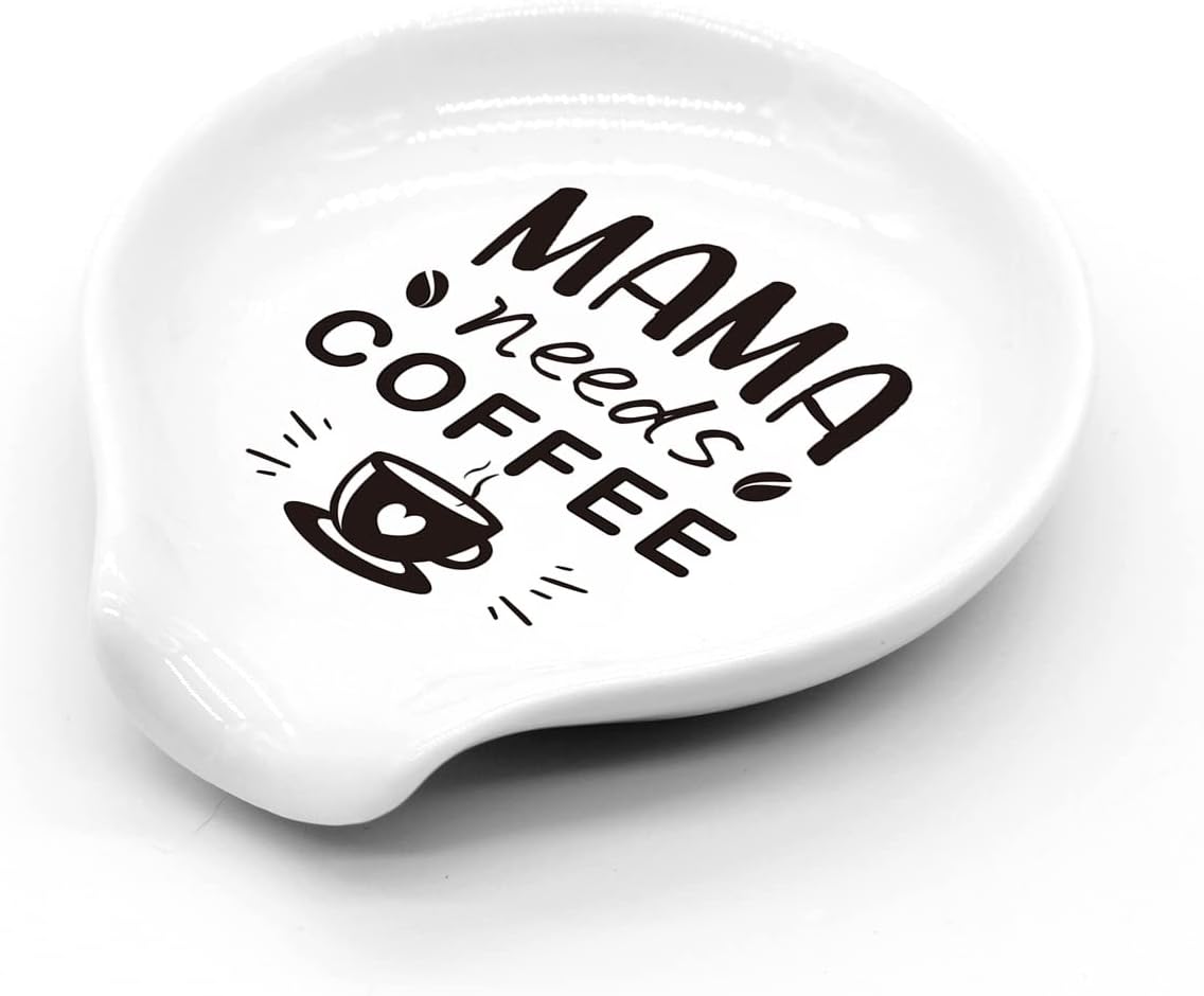 Soporte cuchara café cerámica regalo amantes café