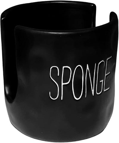 Soporte esponja bistró cocina color negro