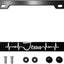 Marco placa matrícula acero inox 12x6pulg coche