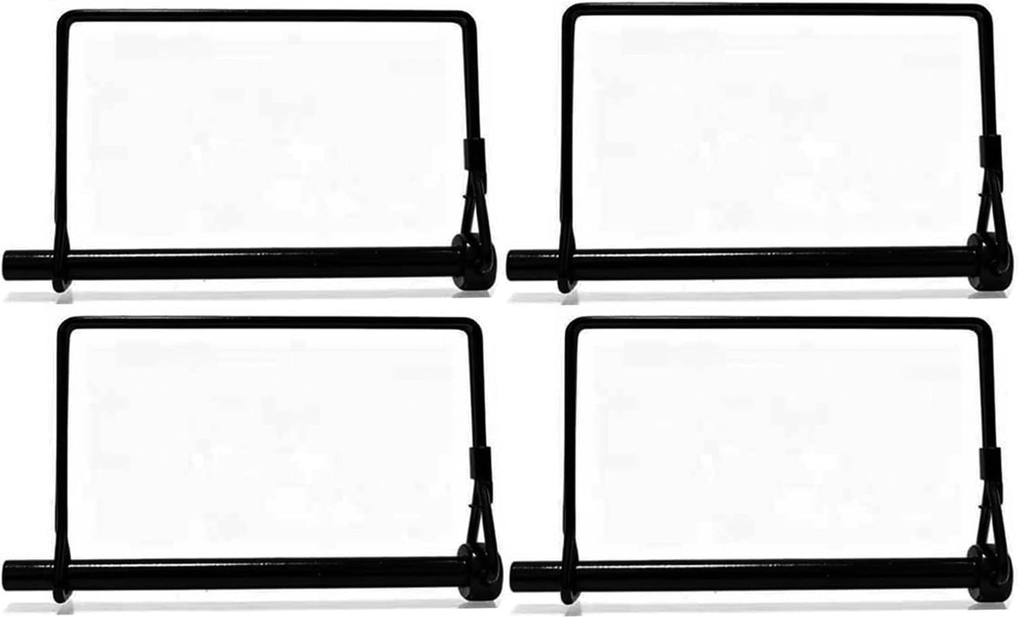 4 Pasadores Enganche Remolque 1/4x4pulg Acero Negro