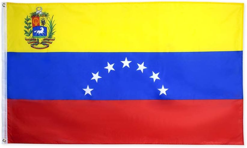 Bandera Venezuela 7 estrellas 3x5pies con ojales latón