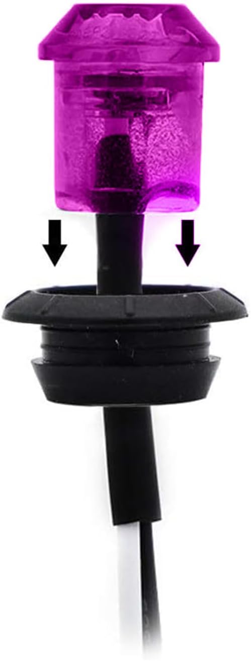 100 Luces Moradas LED 3/4" 12V para Barco Camión