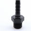 Adaptador manguera aluminio negro 4AN ORB a 1/4 barbado