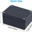 Caja conexiones impermeable IP67 ABS negro 3.9x2.7x2pulg