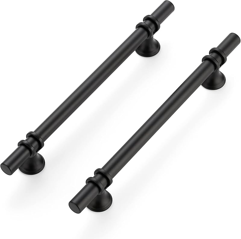 15 Tiradores cocina acero inox negro mate 22,2cm