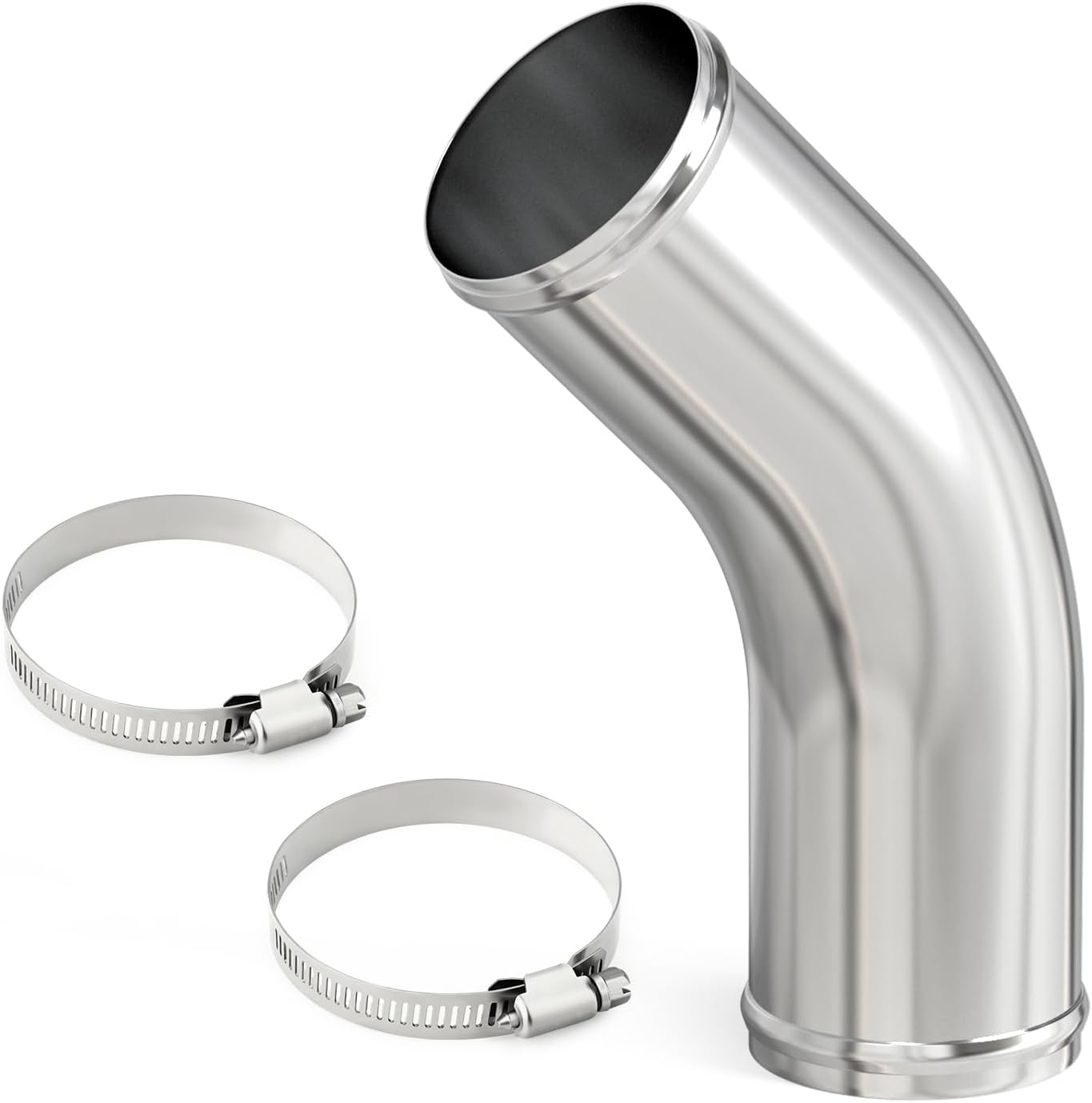 Tubo aluminio 45 grados para interenfriador 3" OD