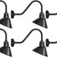 6 Luces Cuello Cisne 10pulg Exteriores Estilo Granero