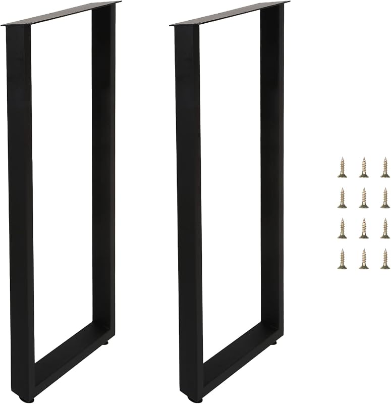 Patas mesa barra 40" hierro negro set 2