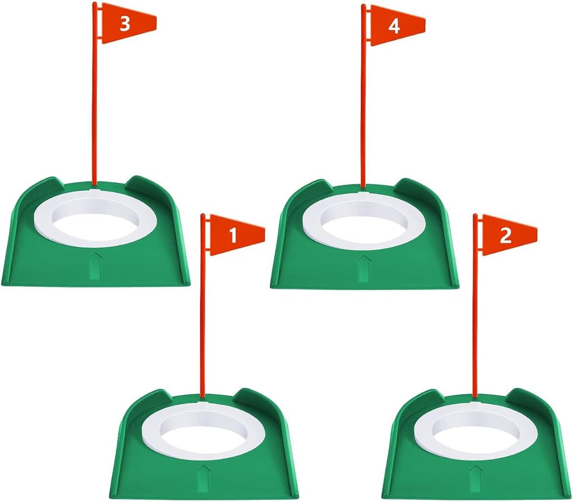 Set 4 vasos golf plástico para adultos