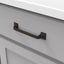 Tirador gabinete cocina núcleo sólido bronce 5-1/16pulg
