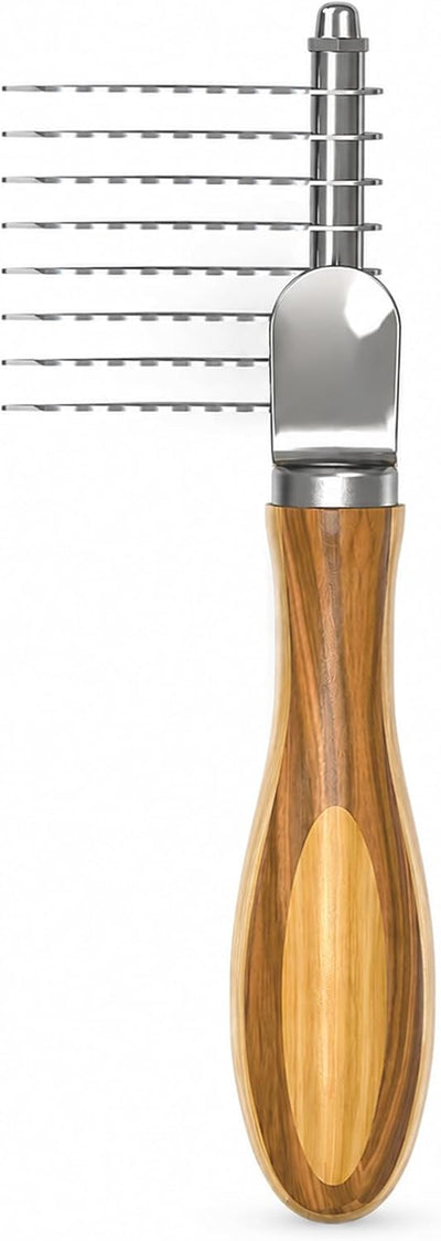 Peine y rastrillo acero inox para perros gatos pelo