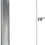 Tubo escape acero inox T304 1.5" 18" recto universal