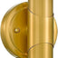 Aplique dorado 2 luces baño sobre espejo 27pulg oro