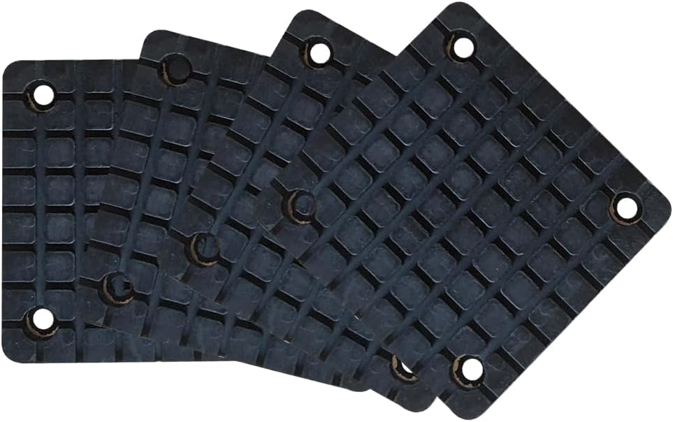 4 Pzas Almohadillas Cuadradas Goma Brazo Repuesto Bendpak