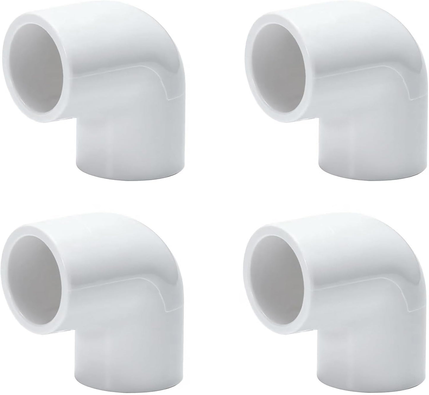 Codo PVC 90° 1 1/2pulg 4 Uds