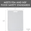 Tabla cortar Polysafe NSF 11x14.5pulg reversible blanco