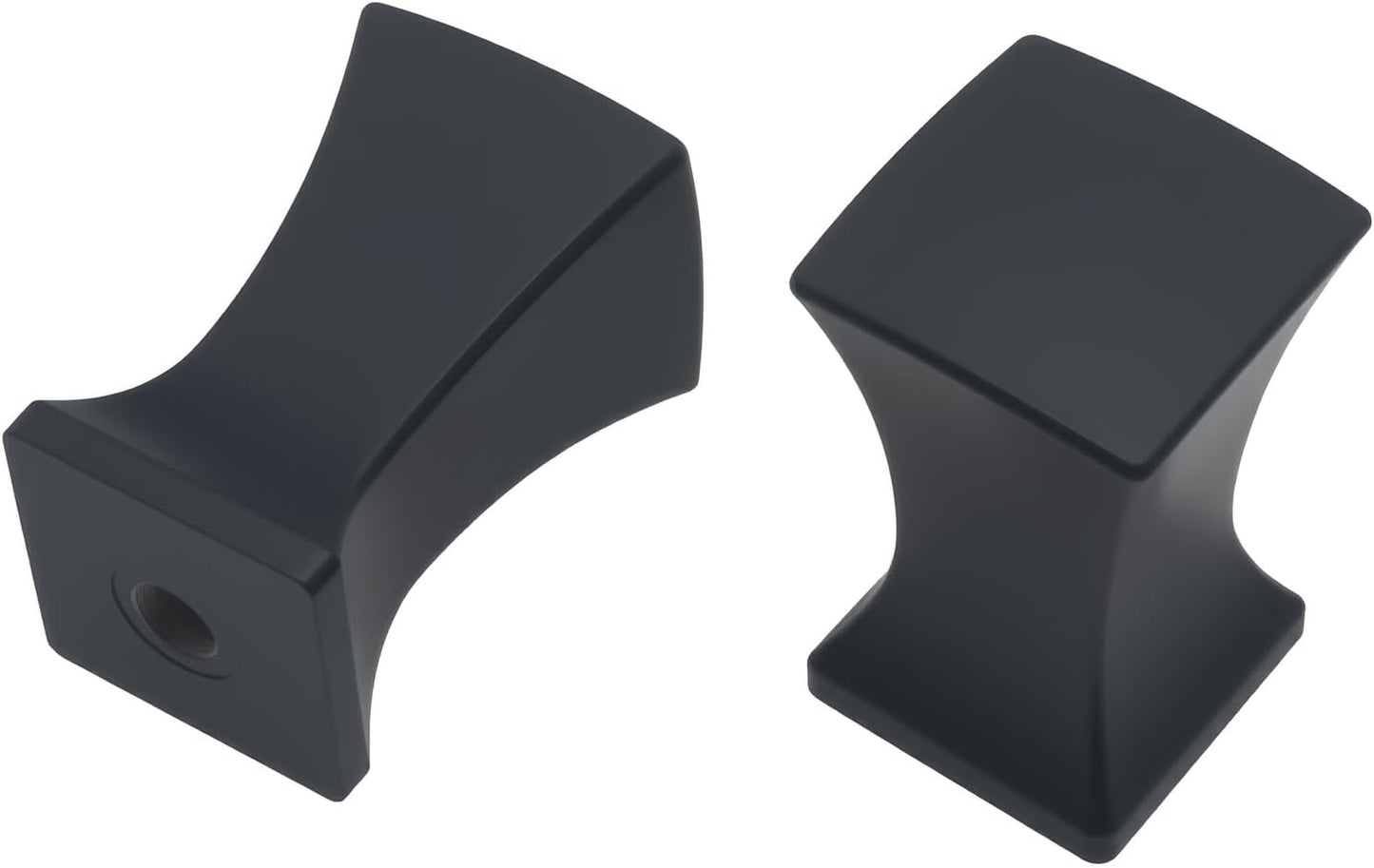 2 Tapas remate lámpara arpa negra base 1/4-28pulg