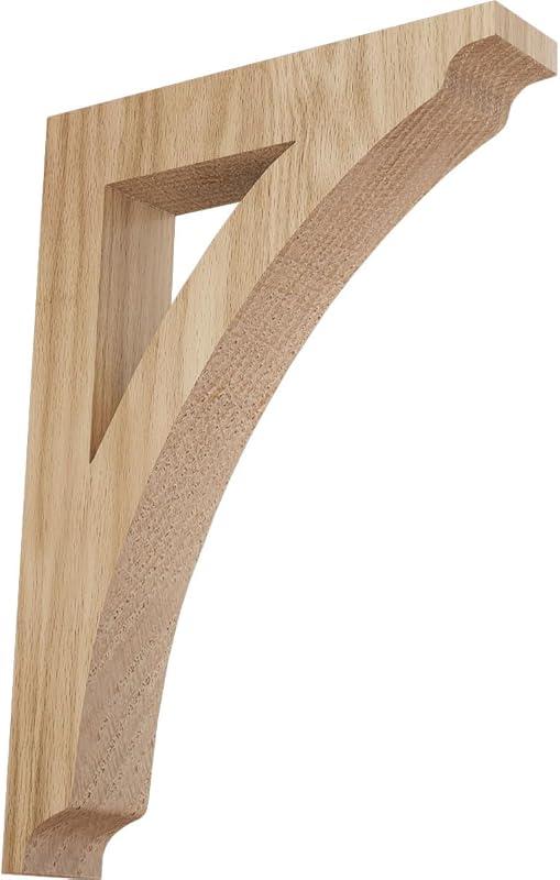 Soportes madera roble rojo 1 3/4x8 1/2x12"