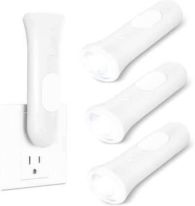 Luces emergencia 4en1 3 Pzas linterna led recargable enchufable