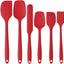 Set 6 Espátulas Silicón Alimenticio Antiadherente Multicolor