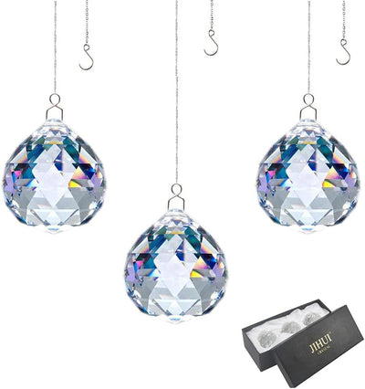 Atrapasoles cristal para ventana 1.18pulg set 3 con cadena