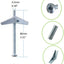 Kit anclajes 3/16 pulg y pernos palanca para yeso madera