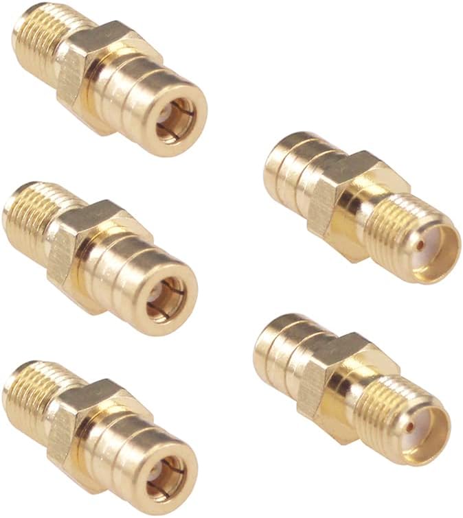 5 Pzas Adaptador SMA a SMB Hembra RF Conector
