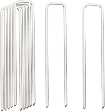 Grapas paisaje 6" pack 50 alambre resistente estacas U