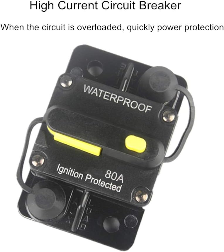 Disyuntor 80A 12-48V CC para motor RV barcos