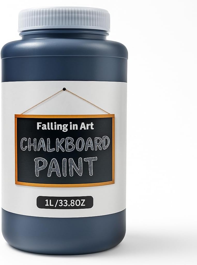 Pintura pizarra negra 33.8oz paredes madera decoración