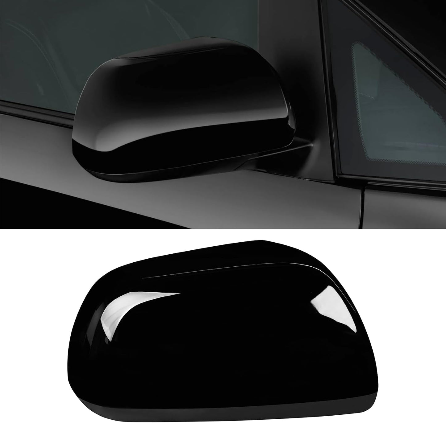 Repuesto espejo lateral derecho Toyota Sienna negro brillante