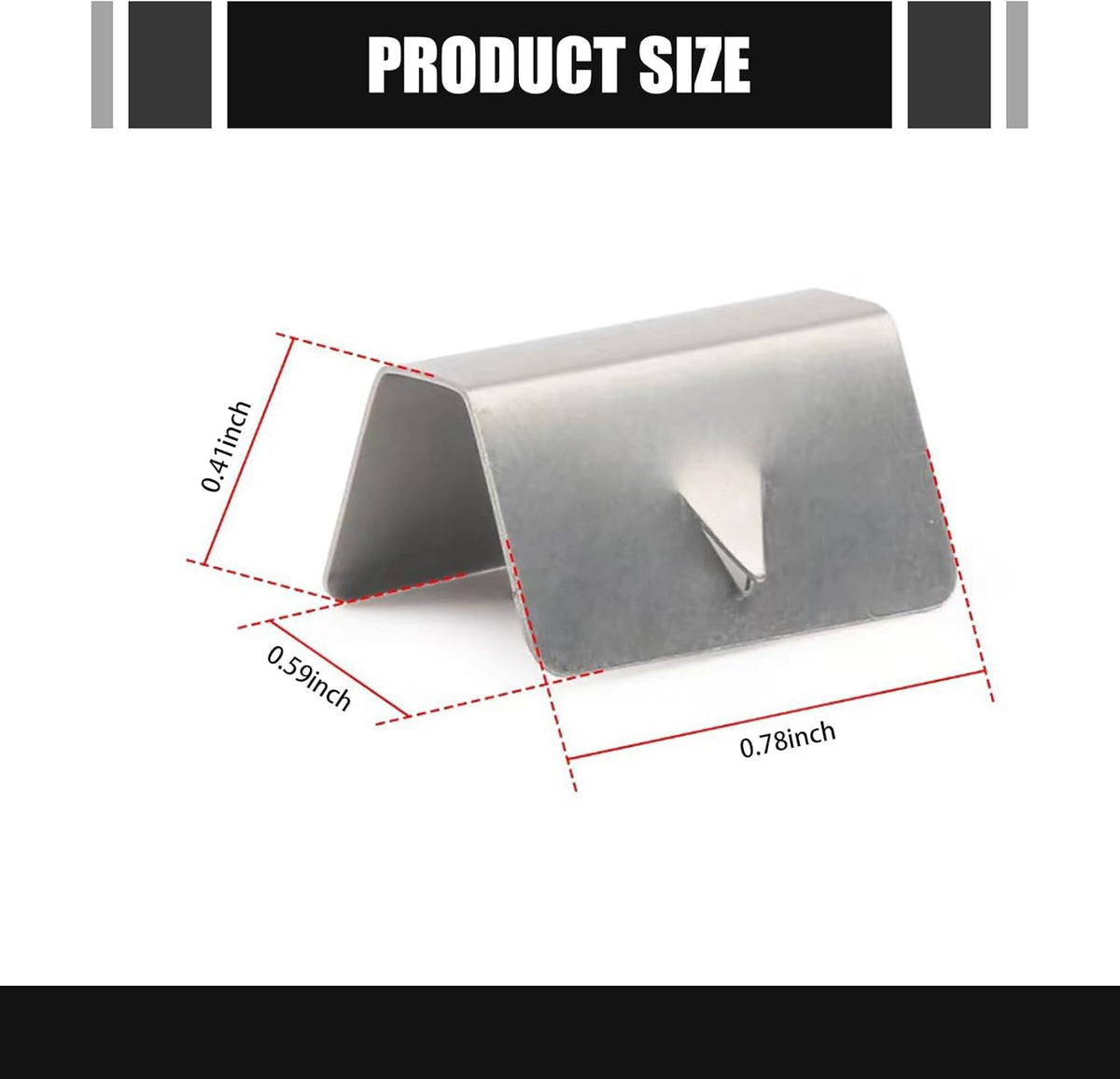 12 Hebillas deflector viento auto acero inox comp